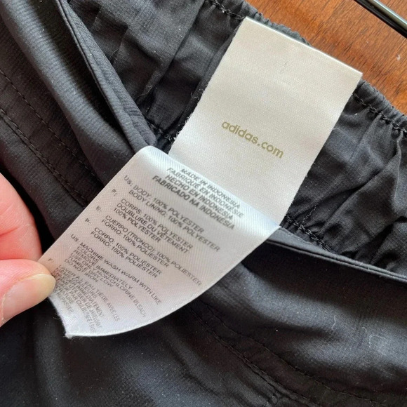 Adidas black windbreaker tracksuit  pants size large - Picture 4 of 8